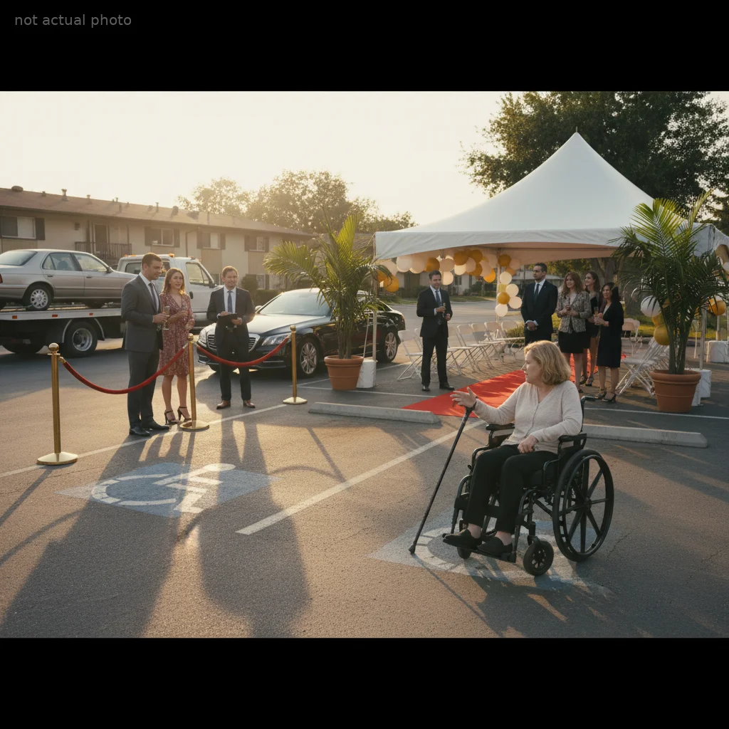 Management Tows Disabled Tenant's Car to Make Way for 'VIP' Grand Opening She Was Excluded From