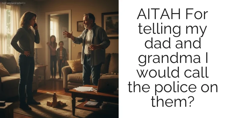 AITAH For telling my dad and grandma I would call the police on them?