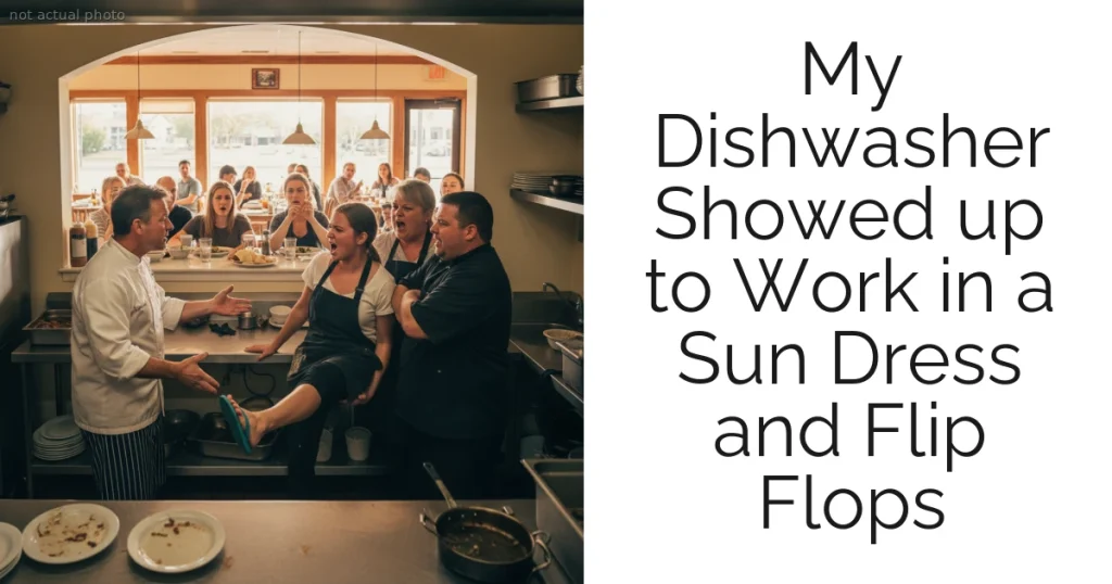 My Dishwasher Showed up to Work in a Sun Dress and Flip Flops
