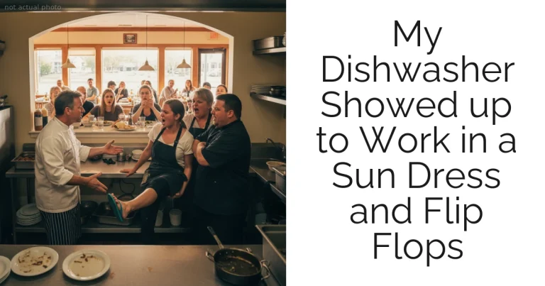 My Dishwasher Showed up to Work in a Sun Dress and Flip Flops