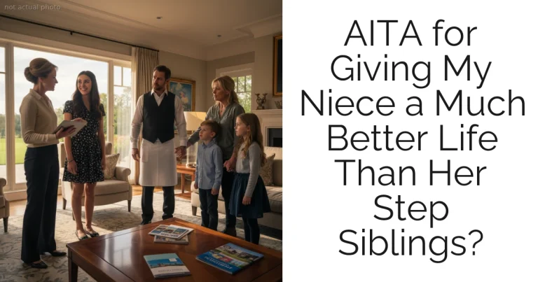 AITA for Giving My Niece a Much Better Life Than Her Step Siblings?