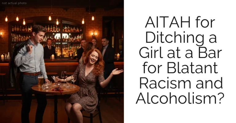 AITAH for Ditching a Girl at a Bar for Blatant Racism and Alcoholism?