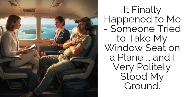 It Finally Happened to Me - Someone Tried to Take My Window Seat on a Plane … and I Very Politely Stood My Ground.