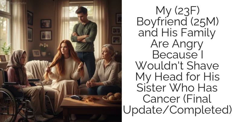 My (23F) Boyfriend (25M) and His Family Are Angry Because I Wouldn't Shave My Head for His Sister Who Has Cancer (Final Update/Completed)