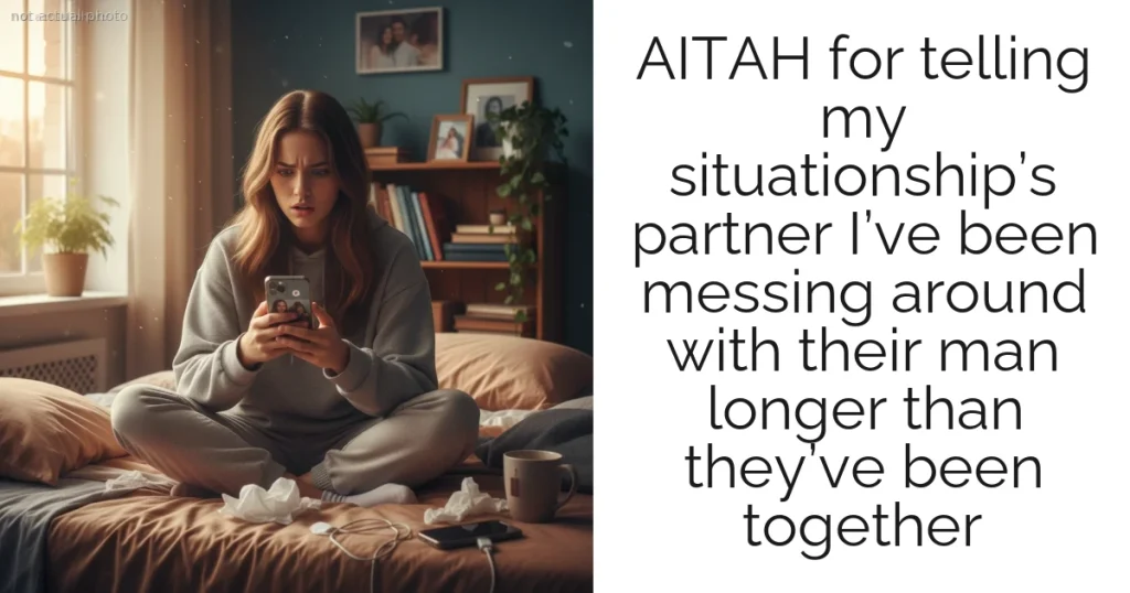 AITAH for telling my situationship’s partner I’ve been messing around with their man longer than they’ve been together