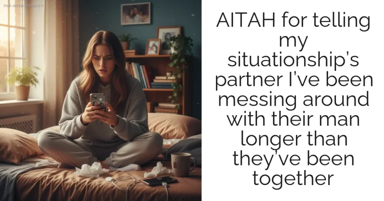 AITAH for telling my situationship’s partner I’ve been messing around with their man longer than they’ve been together