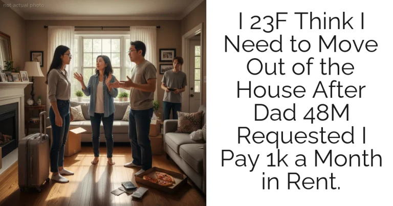 I 23F Think I Need to Move Out of the House After Dad 48M Requested I Pay 1k a Month in Rent.