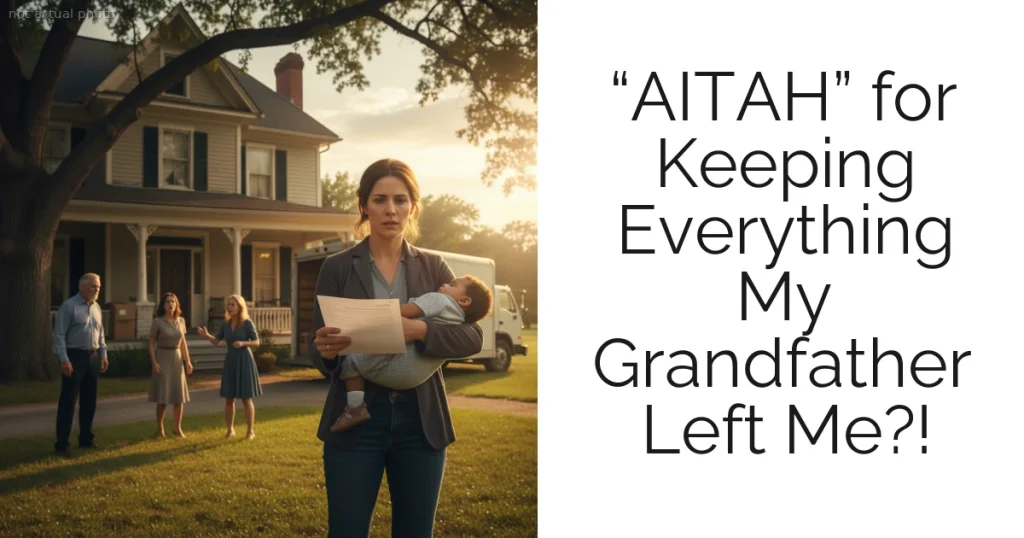 “AITAH” for Keeping Everything My Grandfather Left Me?!