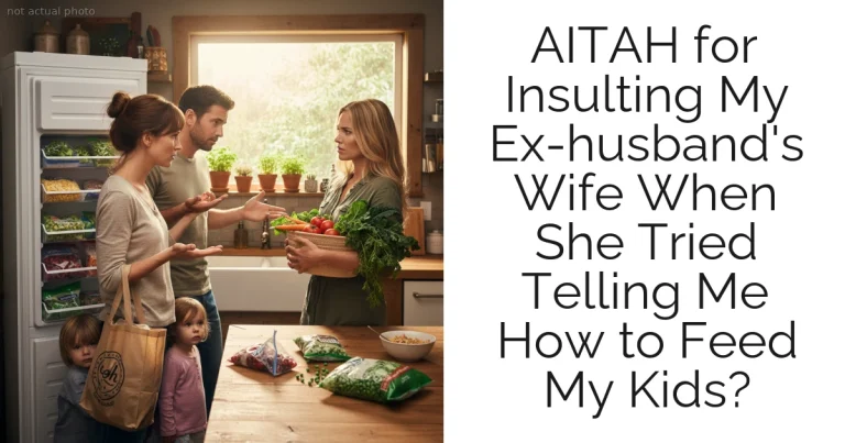AITAH for Insulting My Ex-husband's Wife When She Tried Telling Me How to Feed My Kids?