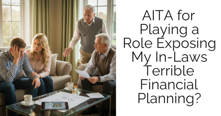 AITA for Playing a Role Exposing My In-Laws Terrible Financial Planning?