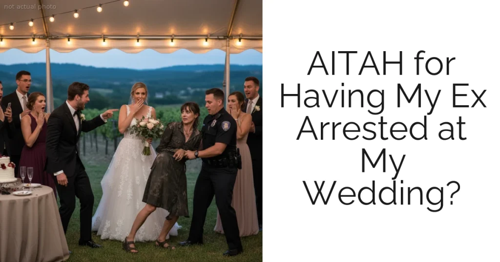 AITAH for Having My Ex Arrested at My Wedding?