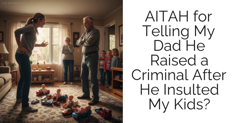 AITAH for Telling My Dad He Raised a Criminal After He Insulted My Kids?