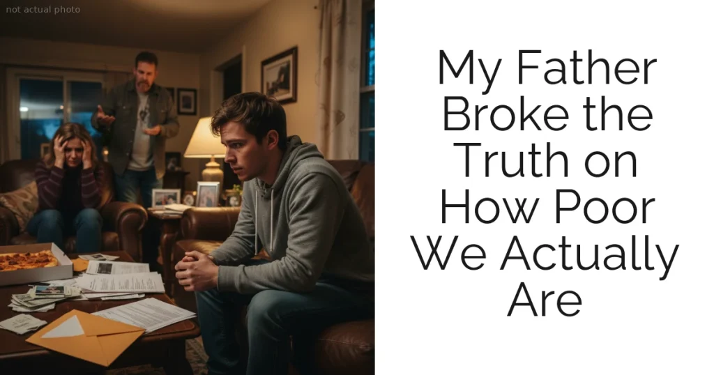My Father Broke the Truth on How Poor We Actually Are