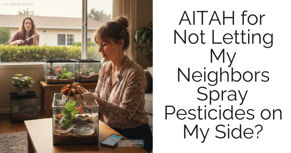 AITAH for Not Letting My Neighbors Spray Pesticides on My Side?