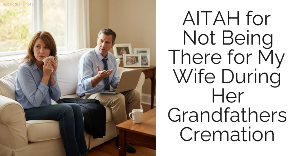 AITAH for Not Being There for My Wife During Her Grandfathers Cremation
