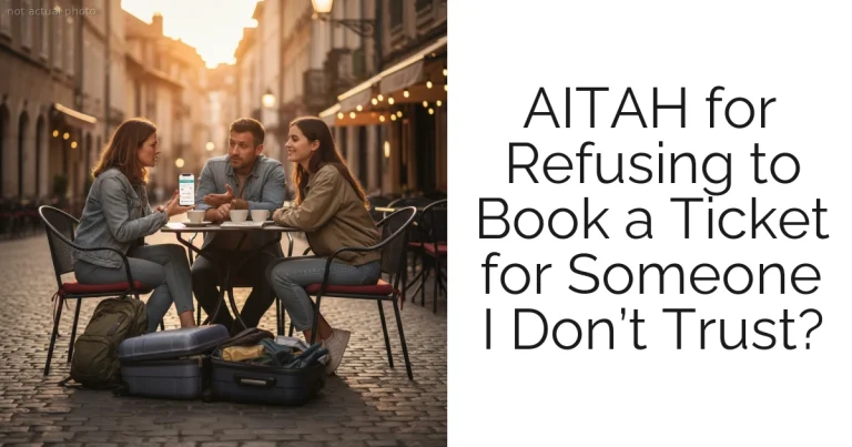 AITAH for Refusing to Book a Ticket for Someone I Don’t Trust?