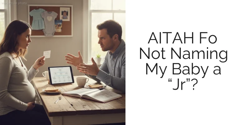 AITAH Fo Not Naming My Baby a “Jr”?