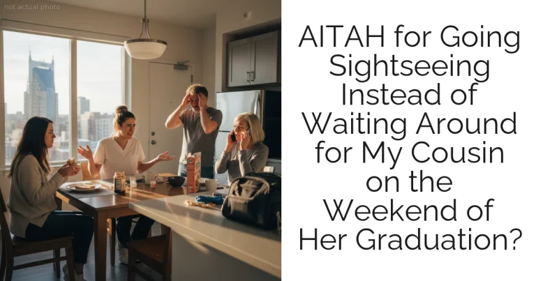 AITAH for Going Sightseeing Instead of Waiting Around for My Cousin on the Weekend of Her Graduation?
