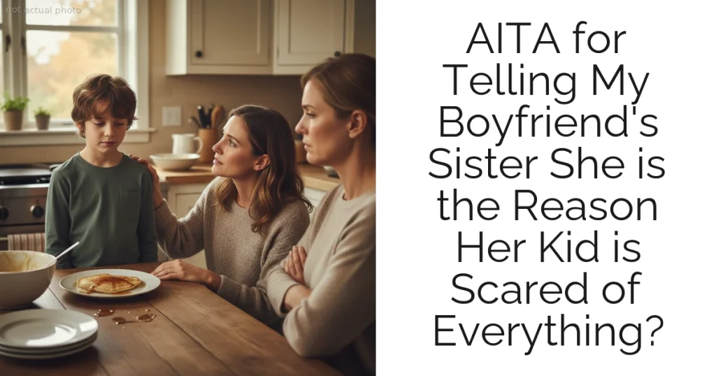 AITA for Telling My Boyfriend's Sister She is the Reason Her Kid is Scared of Everything?