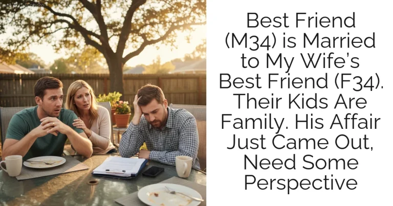 Best Friend (M34) is Married to My Wife’s Best Friend (F34). Their Kids Are Family. His Affair Just Came Out, Need Some Perspective