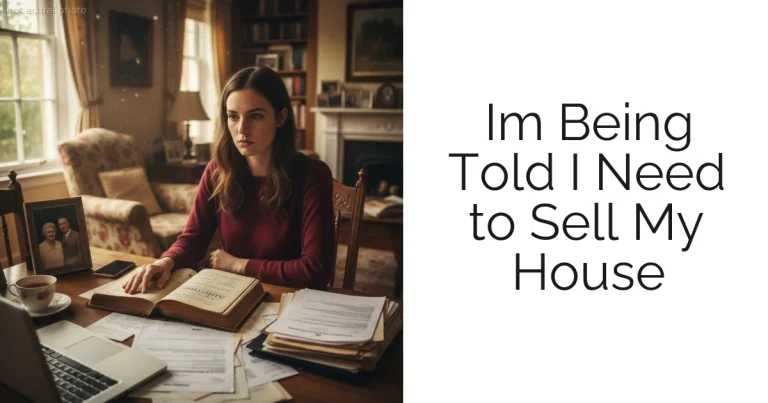 Im Being Told I Need to Sell My House