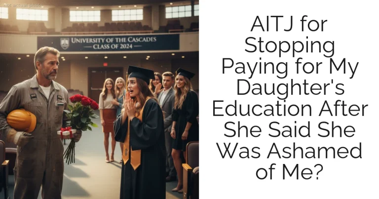 AITJ for Stopping Paying for My Daughter's Education After She Said She Was Ashamed of Me?