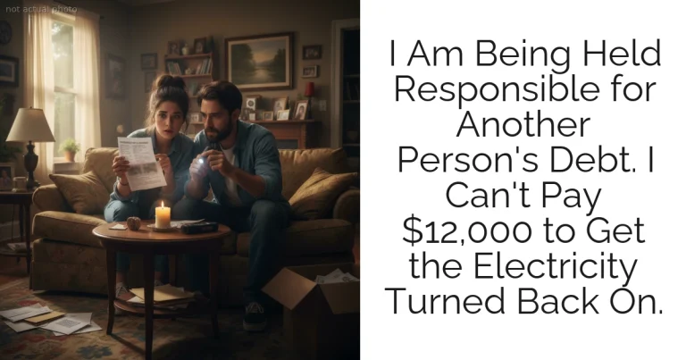 I Am Being Held Responsible for Another Person's Debt. I Can't Pay $12,000 to Get the Electricity Turned Back On.