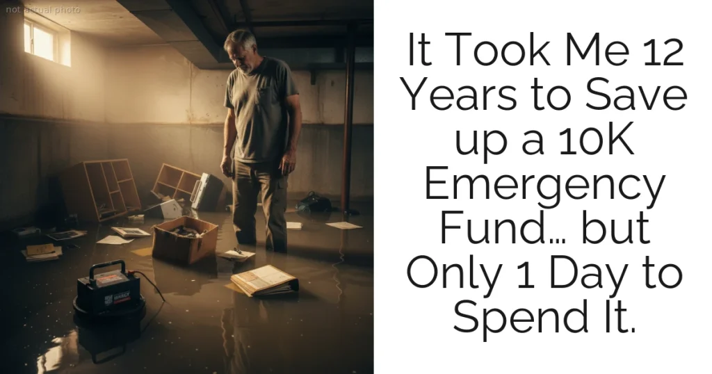 It Took Me 12 Years to Save up a 10K Emergency Fund… but Only 1 Day to Spend It.