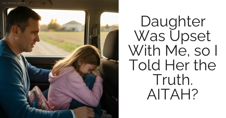Daughter Was Upset With Me, so I Told Her the Truth. AITAH?