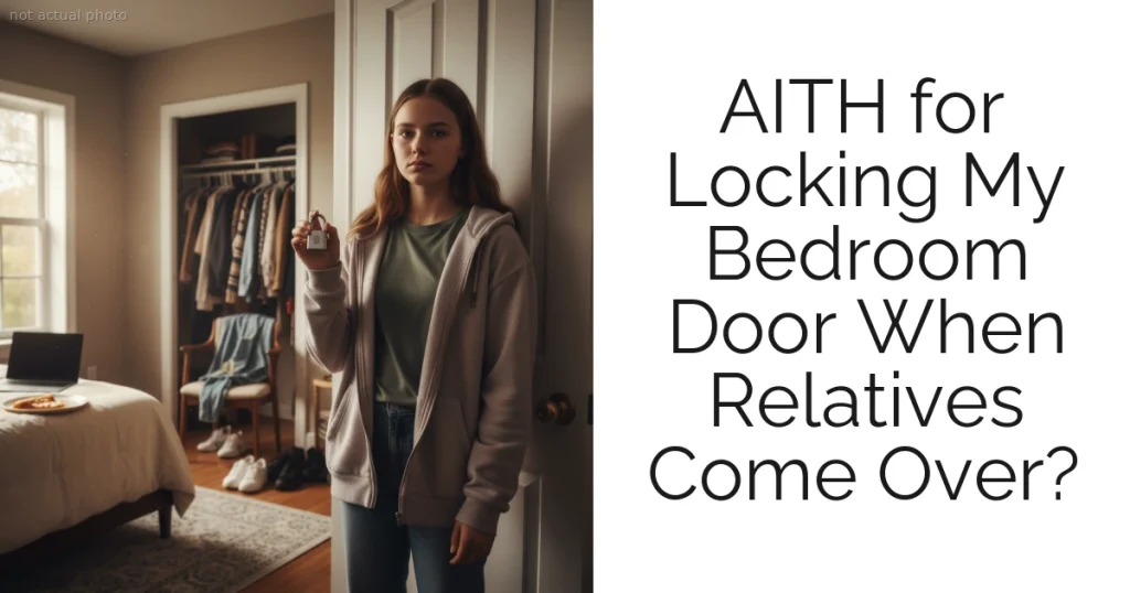 AITH for Locking My Bedroom Door When Relatives Come Over?
