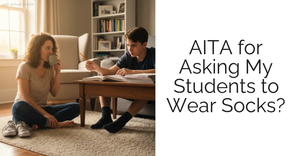 AITA for Asking My Students to Wear Socks?