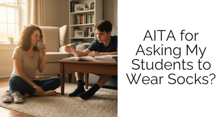 AITA for Asking My Students to Wear Socks?