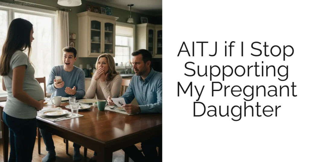 AITJ if I Stop Supporting My Pregnant Daughter