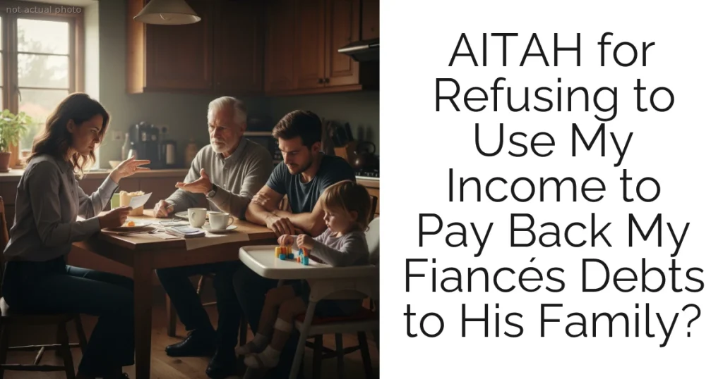 AITAH for Refusing to Use My Income to Pay Back My Fiancés Debts to His Family?