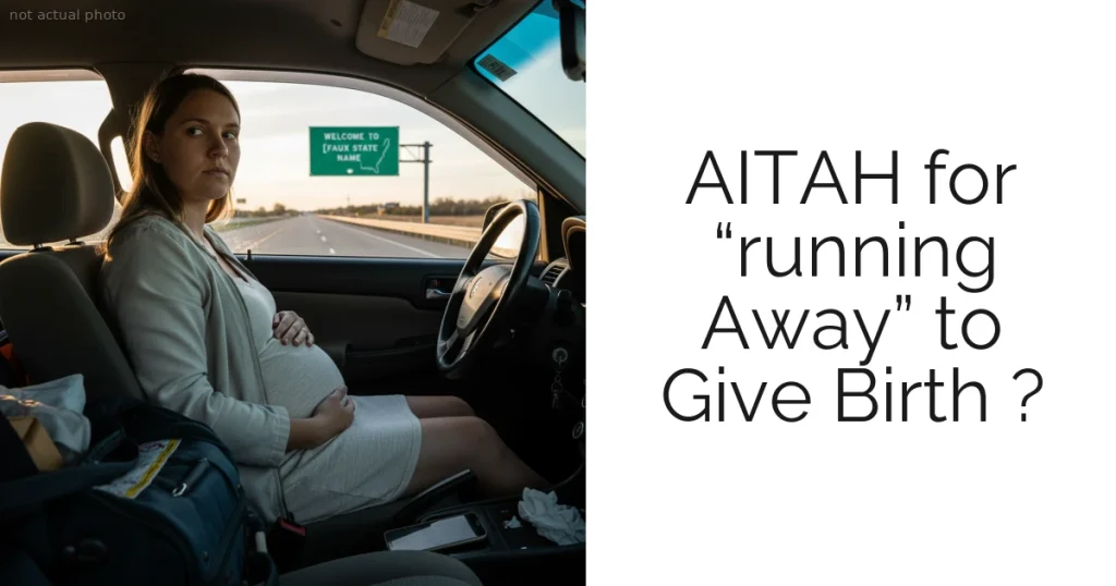 AITAH for “running Away” to Give Birth ?
