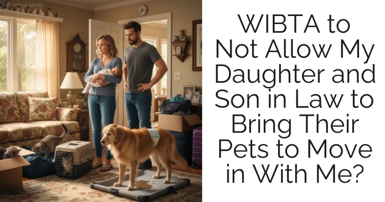 WIBTA to Not Allow My Daughter and Son in Law to Bring Their Pets to Move in With Me?