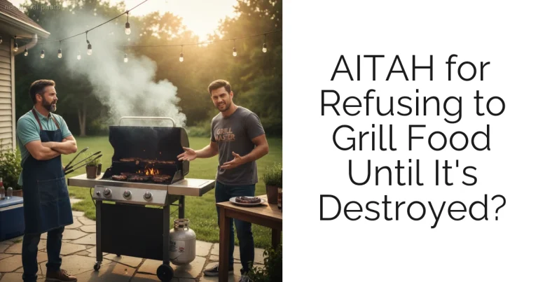 AITAH for Refusing to Grill Food Until It's Destroyed?