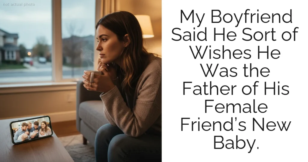 My Boyfriend Said He Sort of Wishes He Was the Father of His Female Friend’s New Baby.