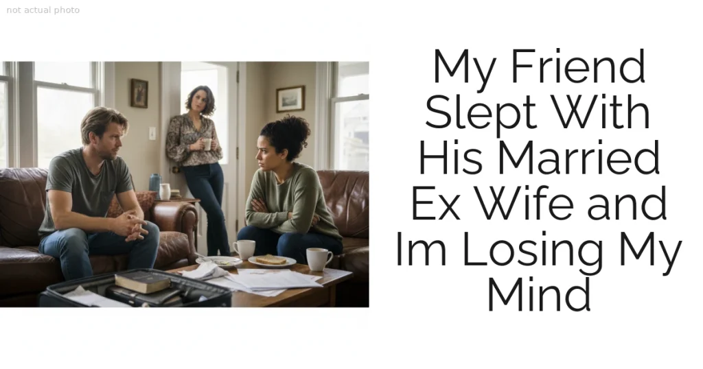 My Friend Slept With His Married Ex Wife and Im Losing My Mind