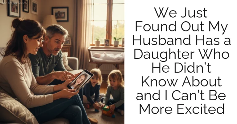 We Just Found Out My Husband Has a Daughter Who He Didn’t Know About and I Can’t Be More Excited