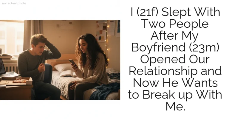 I (21f) Slept With Two People After My Boyfriend (23m) Opened Our Relationship and Now He Wants to Break up With Me.