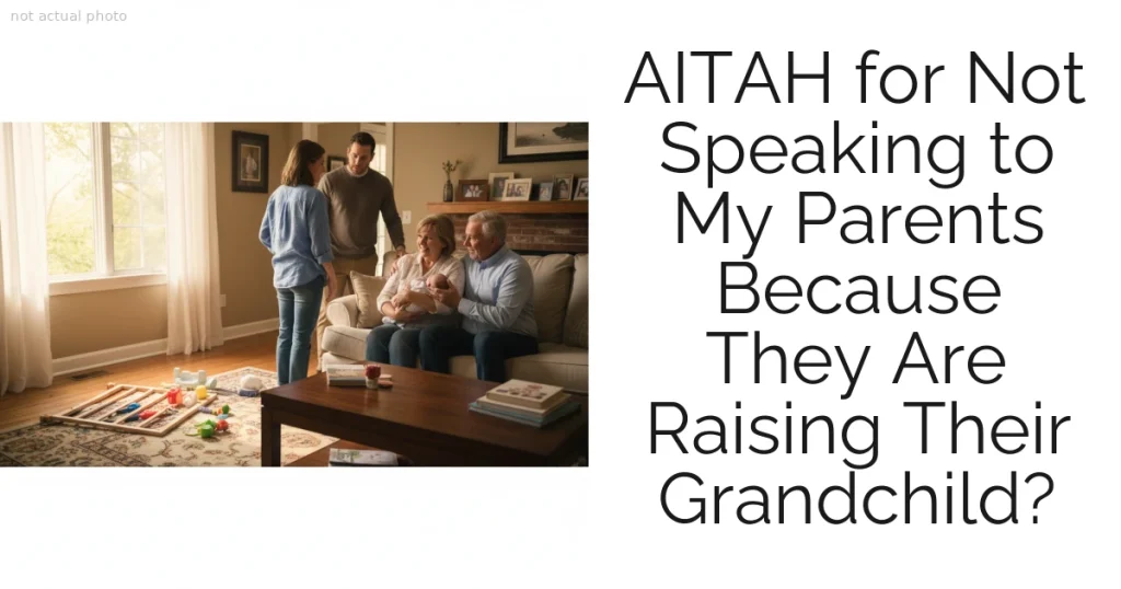 AITAH for Not Speaking to My Parents Because They Are Raising Their Grandchild?
