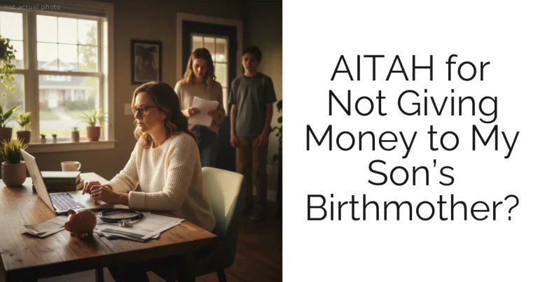 AITAH for Not Giving Money to My Son’s Birthmother?