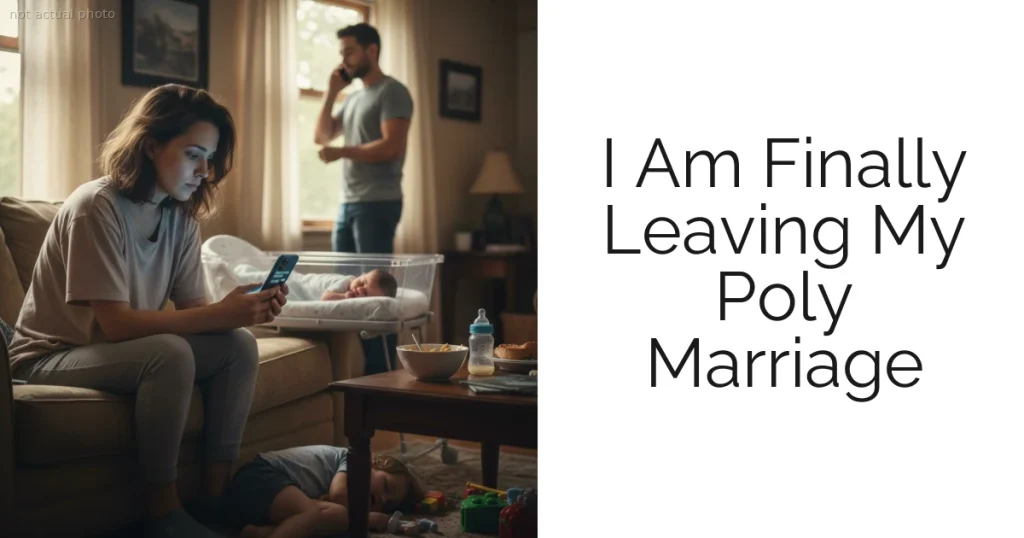I Am Finally Leaving My Poly Marriage