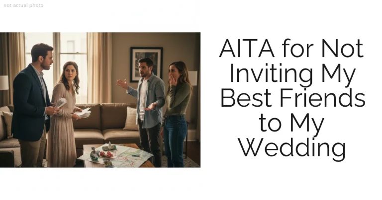 AITA for Not Inviting My Best Friends to My Wedding