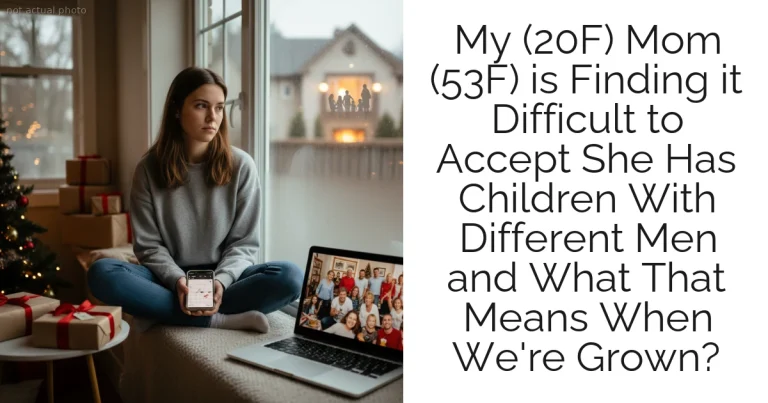 My (20F) Mom (53F) is Finding it Difficult to Accept She Has Children With Different Men and What That Means When We're Grown?