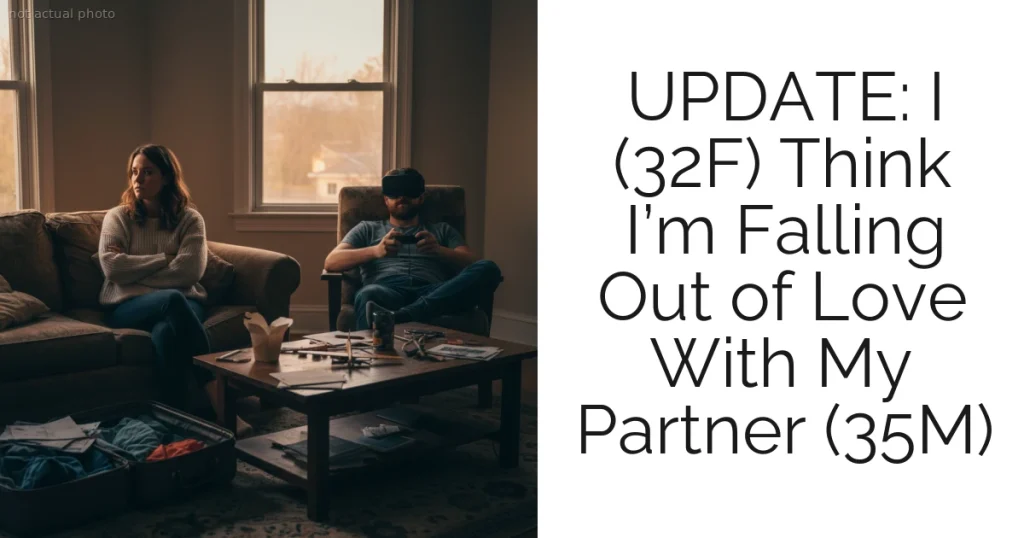 UPDATE: I (32F) Think I’m Falling Out of Love With My Partner (35M)