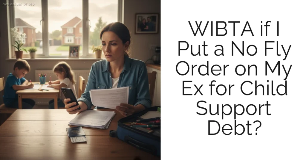 WIBTA if I Put a No Fly Order on My Ex for Child Support Debt?