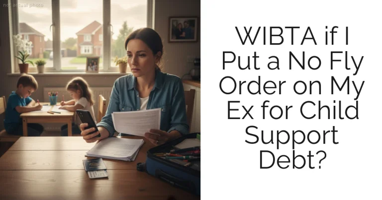 WIBTA if I Put a No Fly Order on My Ex for Child Support Debt?