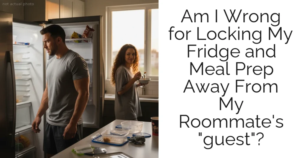 Am I Wrong for Locking My Fridge and Meal Prep Away From My Roommate's "guest"?